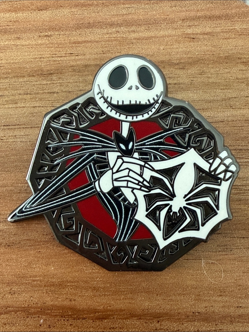 Disney Jack Skellington Enamel Pin - Black, White & Red